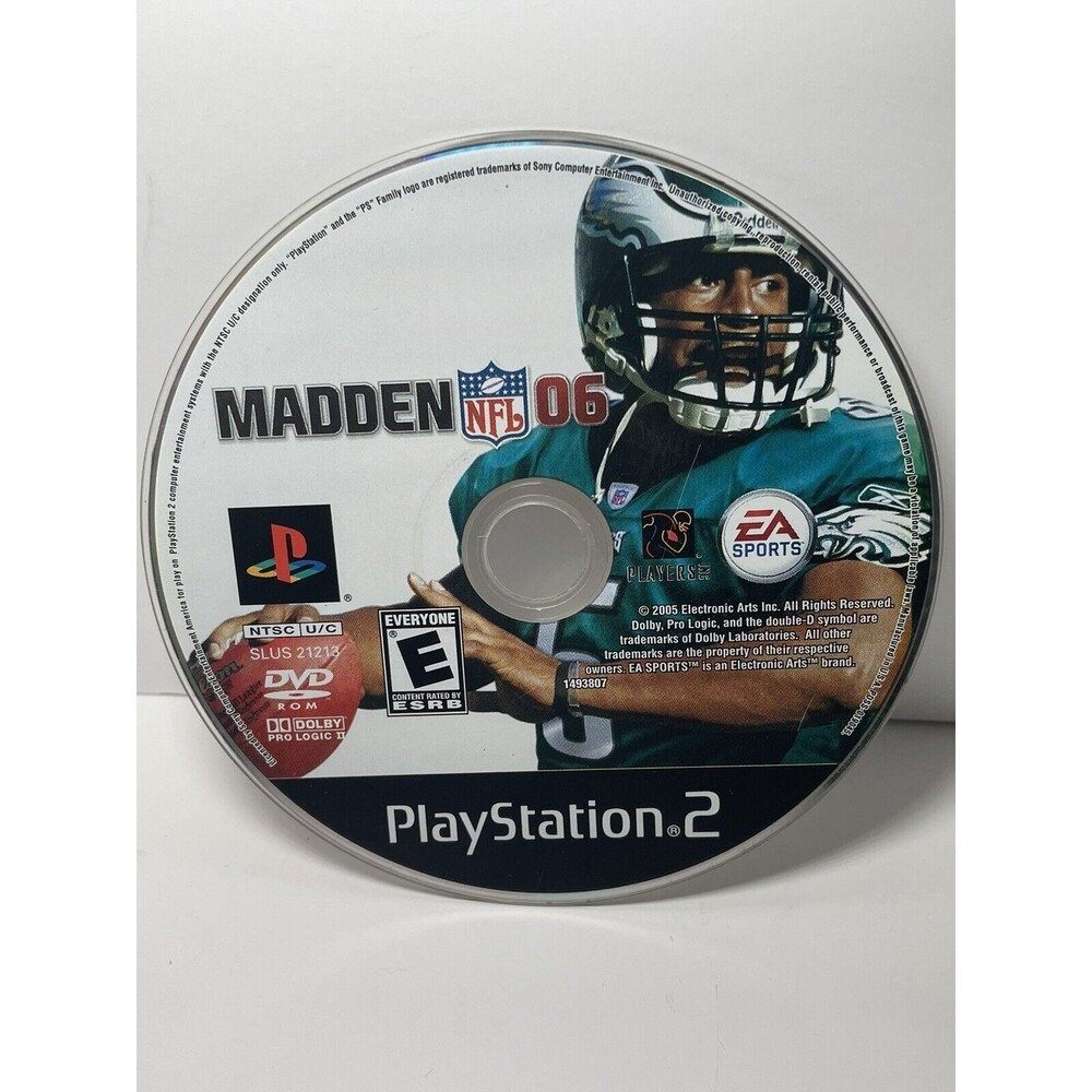 Madden 06 Game Playstation 2, PS2 Tested Disc Only